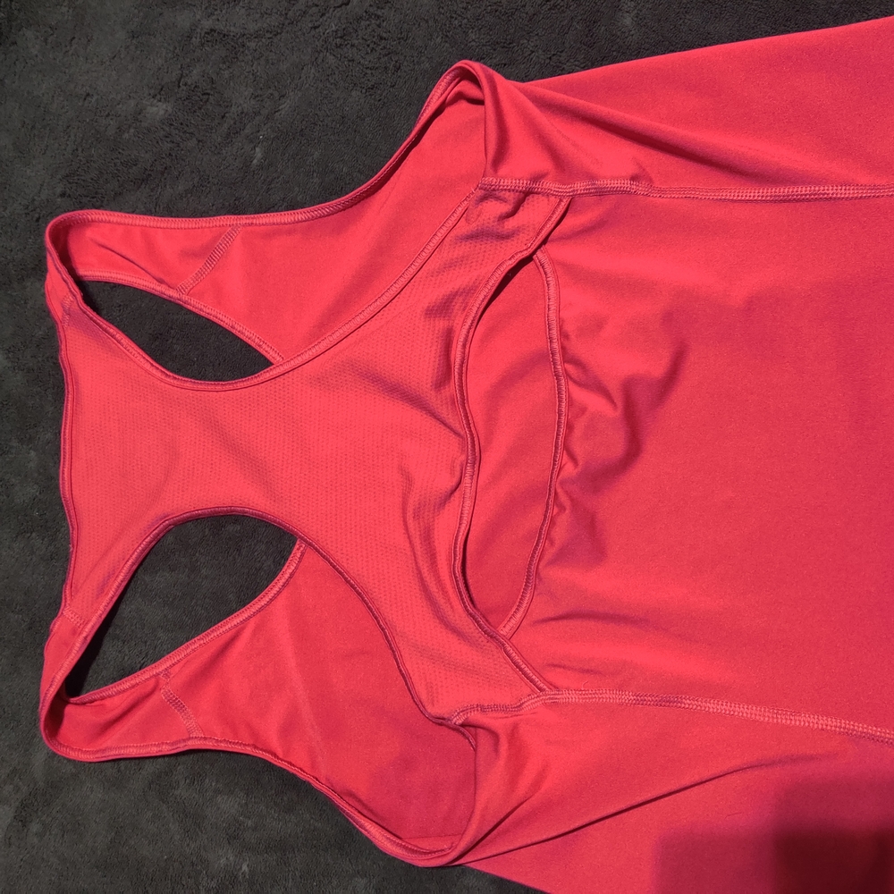 Adidas Techfit Pink Racerback Tank - Picture 2 of 3